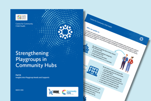 Strengthening Playgroups in Community Hubs - Part B: Insights into Playgroup Needs and Supports