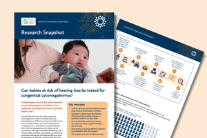 Can babies at risk of hearing loss be tested for congenital cytomegalovirus?
