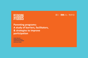 Parenting Programs: A Study of Barriers, Facilitators and Strategies to Improve Participation