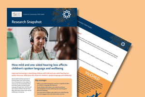 How mild and one-sided hearing loss affects children’s spoken language and wellbeing